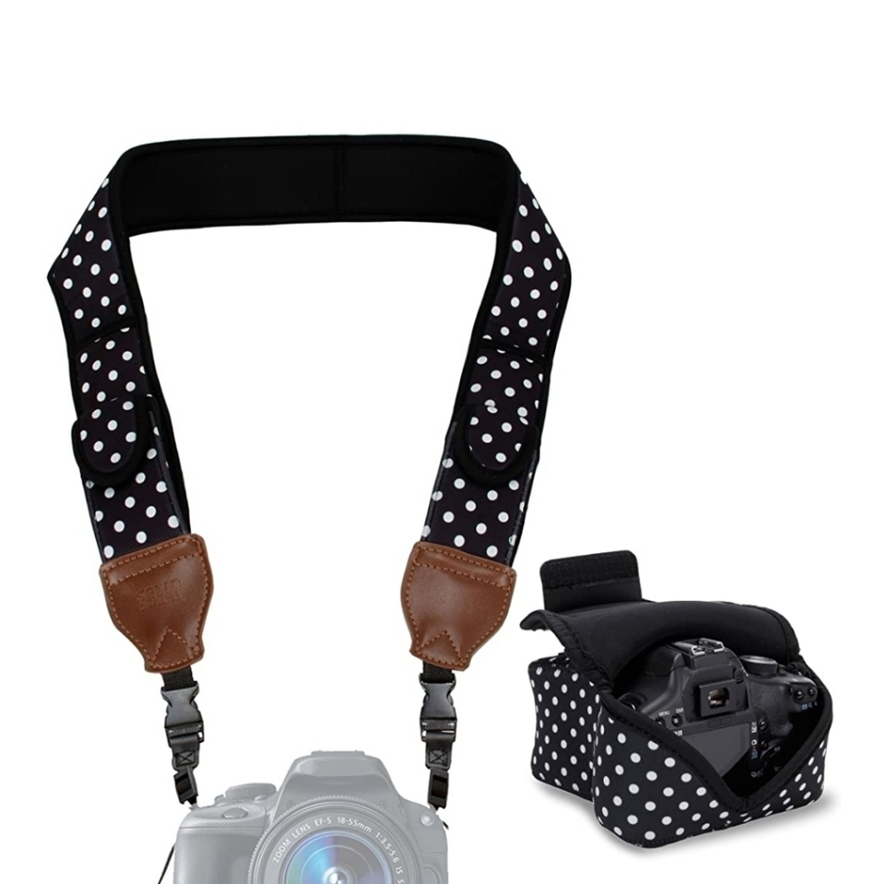 USA GEAR camera strap and case combo NEW